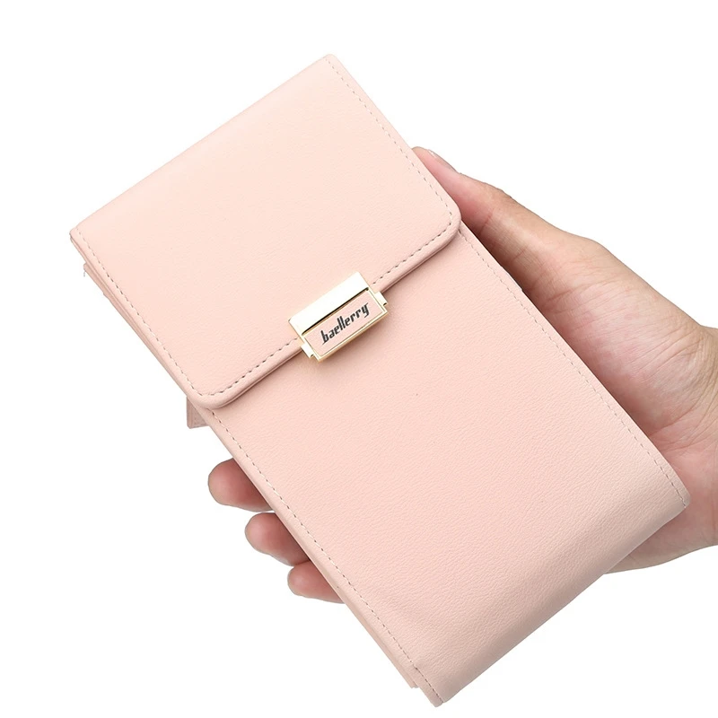 

Women's Wallet Solid Color Small Diagonal Bag Multi-Function Buckle In Long Paragraph Clutch Bag Purse Female