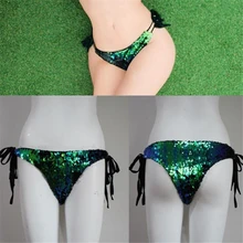 Лидер продаж, Брендовые женские пикантные блестки, нижнее белье, трусики, трусики бикини, нижнее белье, стринги, пикантные трусики, мягкие однотонные трусики