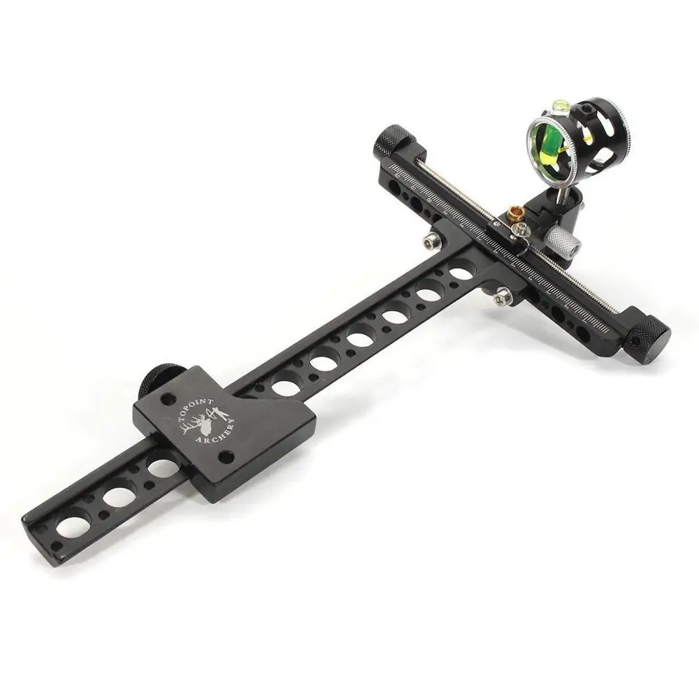 

Archery Compound Bow Sight 1 Pin 0.059" Micro Adjustable Hunting Target Outdoor Single Bow Accessory Shooting Games