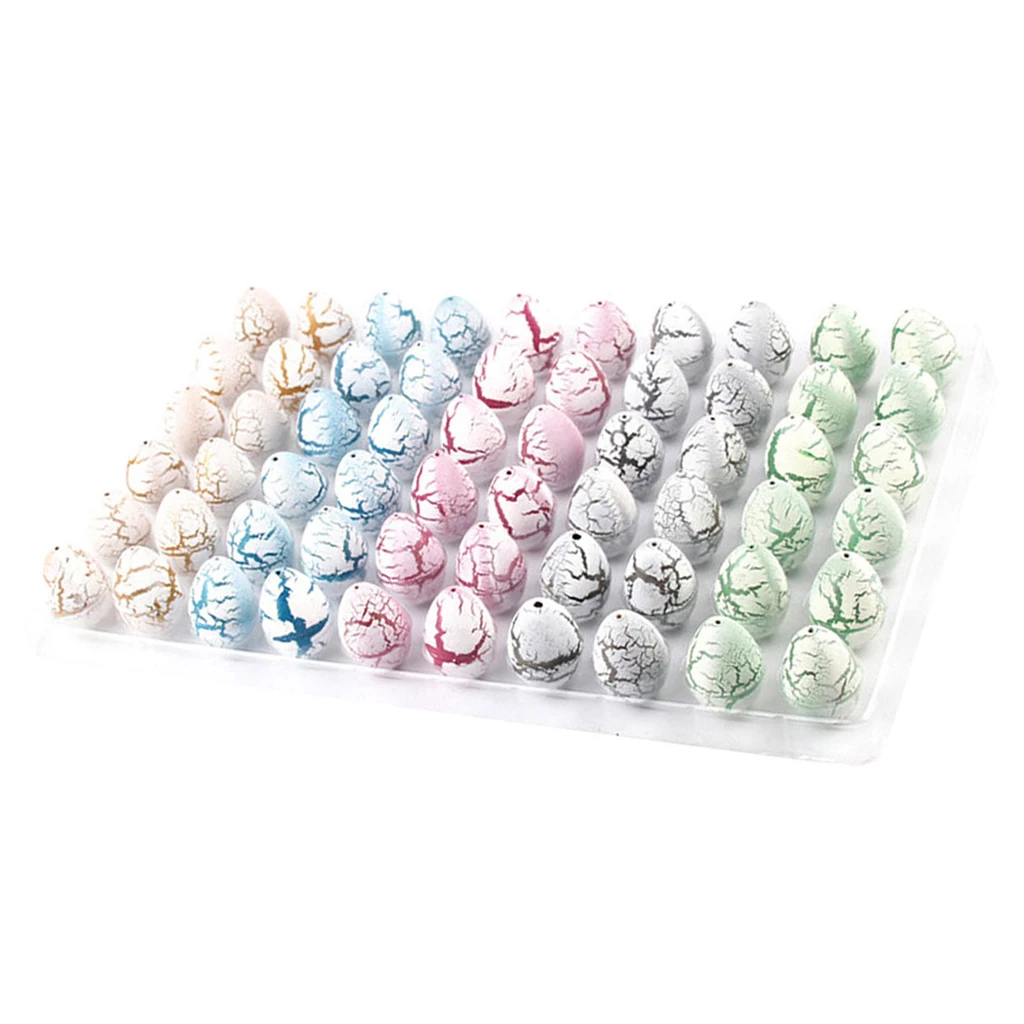 

60 Pcs Mini White Magic Dinosaur Eggs Hatching Growing Dino Pet Children Toy