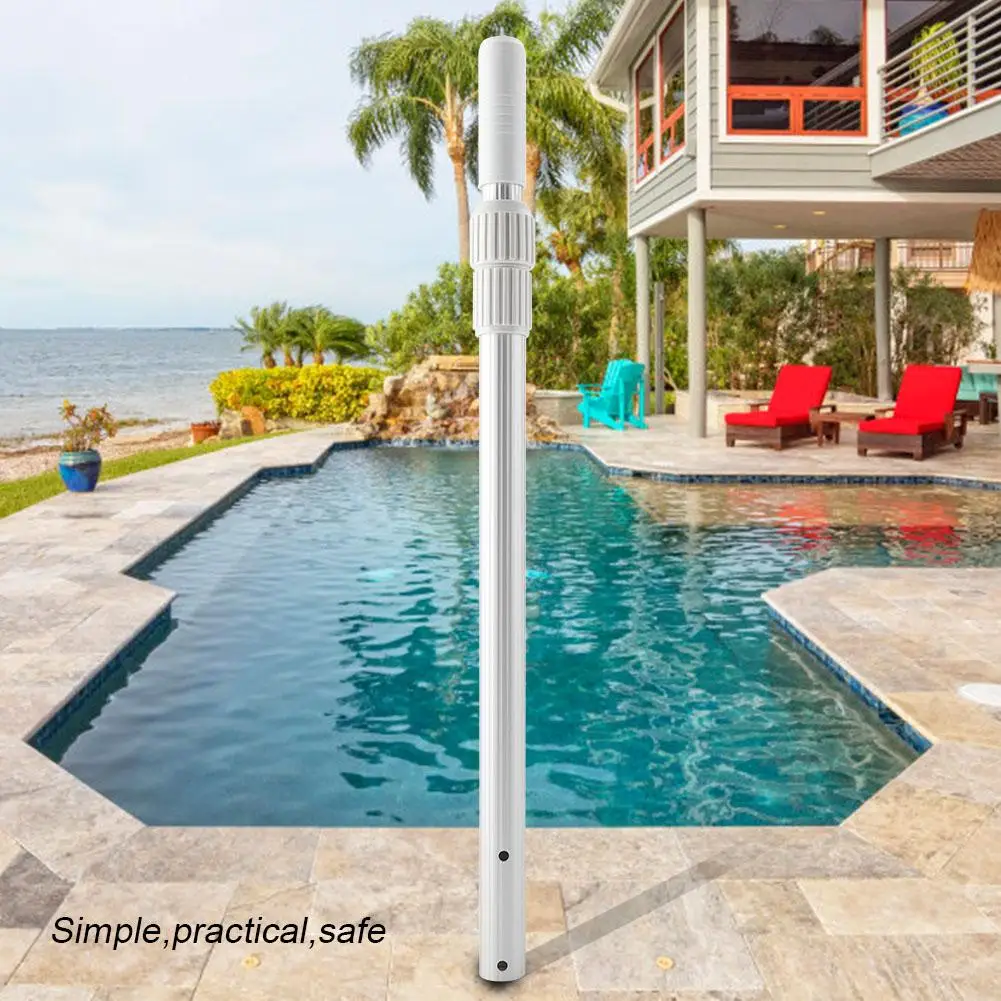 Портативный алюминиевый сплав телескопическая ручка палка шарнир для щёток спасательная сеть плавательный бассейн инструмент