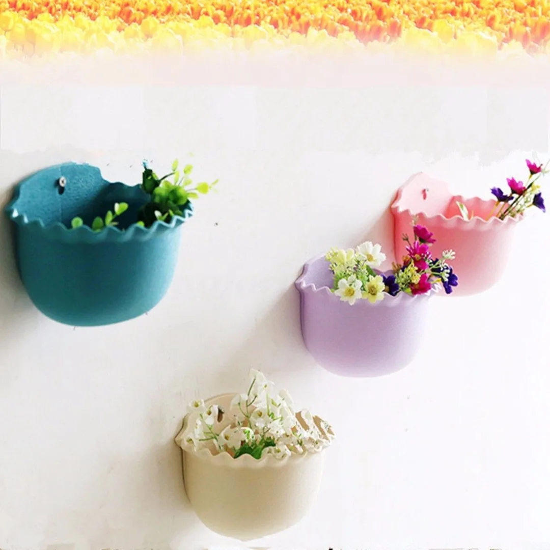 Hot Plastic Wall Hanging Flower Pots Storage Garden Basket Plant