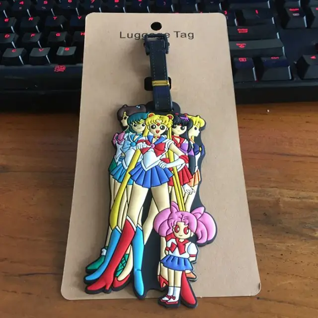 sailor moon luggage tag