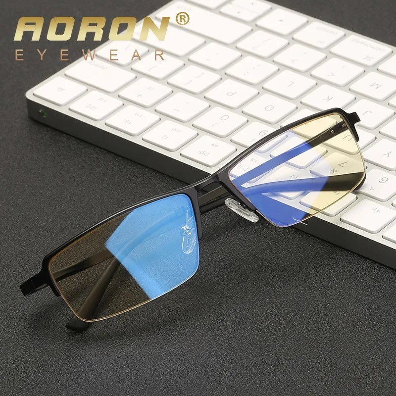 

Computer Glasses Anti Blue Light Blocking Filter Reduces Digital Eye Strain Clear Regular Gaming Goggles Eyewear Zero Points