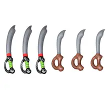 6 шт./упак. Премиум Забавный креативный Прочный надувной пират меч Надувное оружие Нож Меч Хэллоуин надувные игрушки