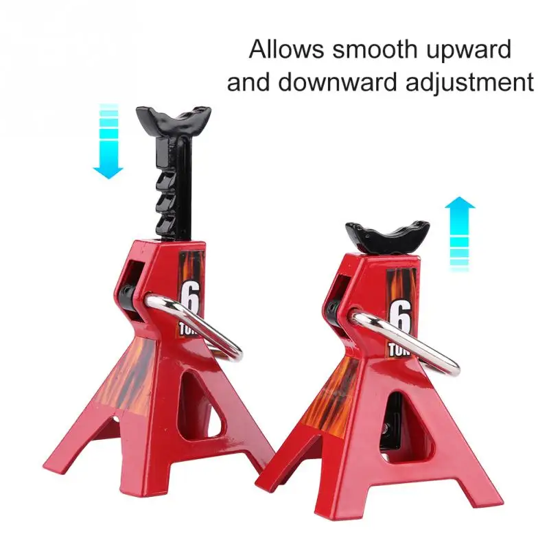 

2pcs Metal Jack Stands Repairing Tool for RC4WD D90 CC01 SCX10 Wraith TRAXXAS For Trx-4 RC Truck Heavy duty construction