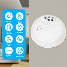 Автономная фотоэлектрическая дымовая сигнализация высокочувствительная Беспроводная сигнализация Охранная дымовая сигнализация датчик Пожарной защиты
