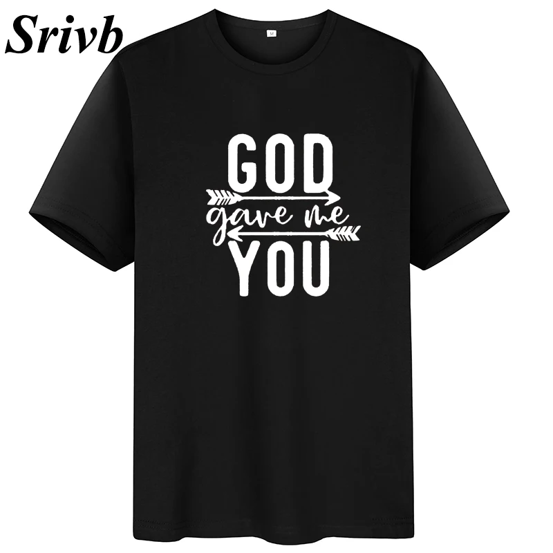 Srivb God Gove Me You новая футболка Топ Женская летняя хлопковая Kawaii Camiseta Mujer плюс размер