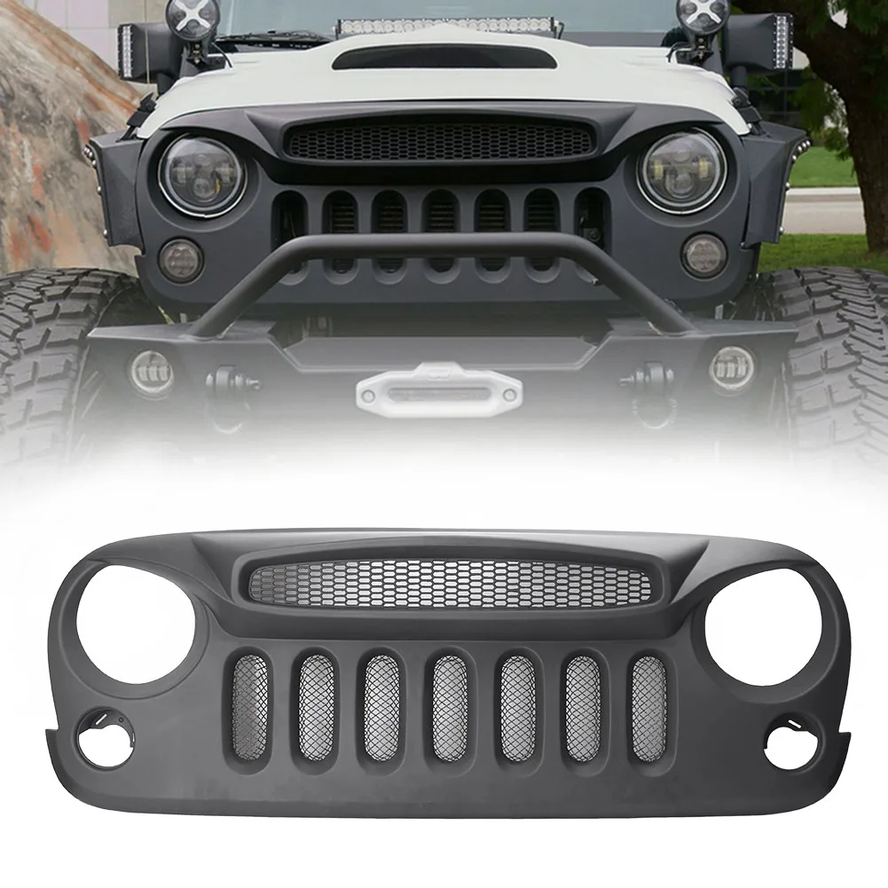 Для Jeep Wrangler JK 2007-2017 Передняя сетка решетка гриль Призрак Стиль автозапчасти