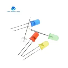 TZT 5 видов цветов x20pcs = 100 шт F5 5 мм круглые цвет: желтый, белый красный зеленый синий разомкнутый круг DIP-диод светодиодный свет лампы