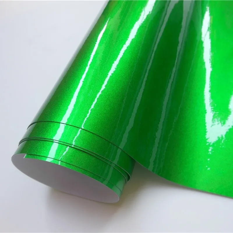 Глянцевая виниловая обертка металлик Ultra Apple Green пленка для упаковки автомобиля
