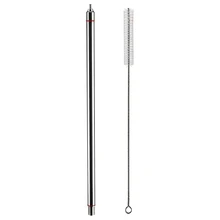 Новинка 13,7 дюйма Длина пищевая нержавеющая сталь пружинная пивная бутылка наполнитель с 13,7 дюймов нейлоновая щетка для чистки домашнего пивоварения