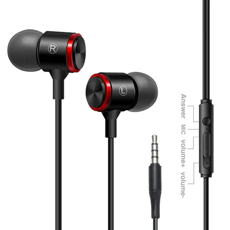 

2018 S320 Super Bass Stereo In-Ear Line Control Metal Earphone With MIC Suitable For Jazz Music HIFI Earphone Sport Headset J10