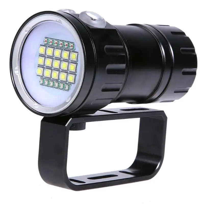 

2018 New Diving Flashlight Diving Underwater 20XM L2 LED Video Camera Fill Light Lantern Flashlight Waterproof Flashlight