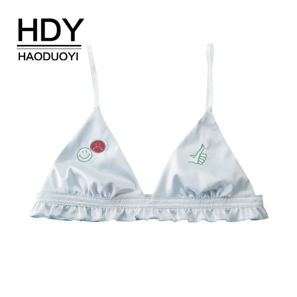 

HDY Haoduoyi Lace Bras For Women Sexy VS BH Silk Bralet Modis Wide Push Up Bralette Brief Backless Cup Brassiere Lingerie