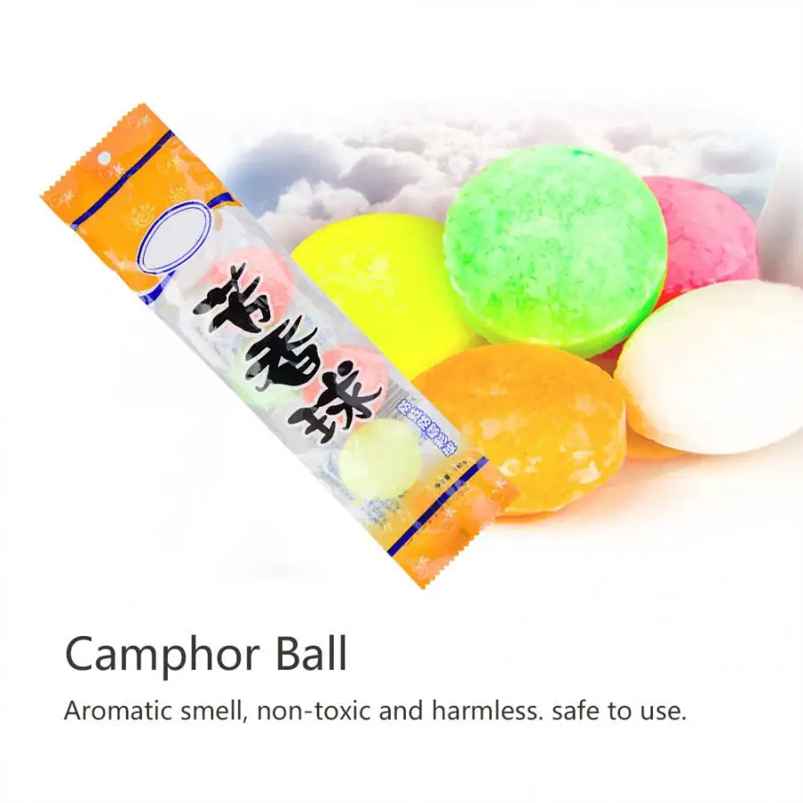 

Household 5Pcs Naphthalene Balls Camphor Moth Ball Bug Insect Repeller Natural Camphor Mottenballen Pest Control