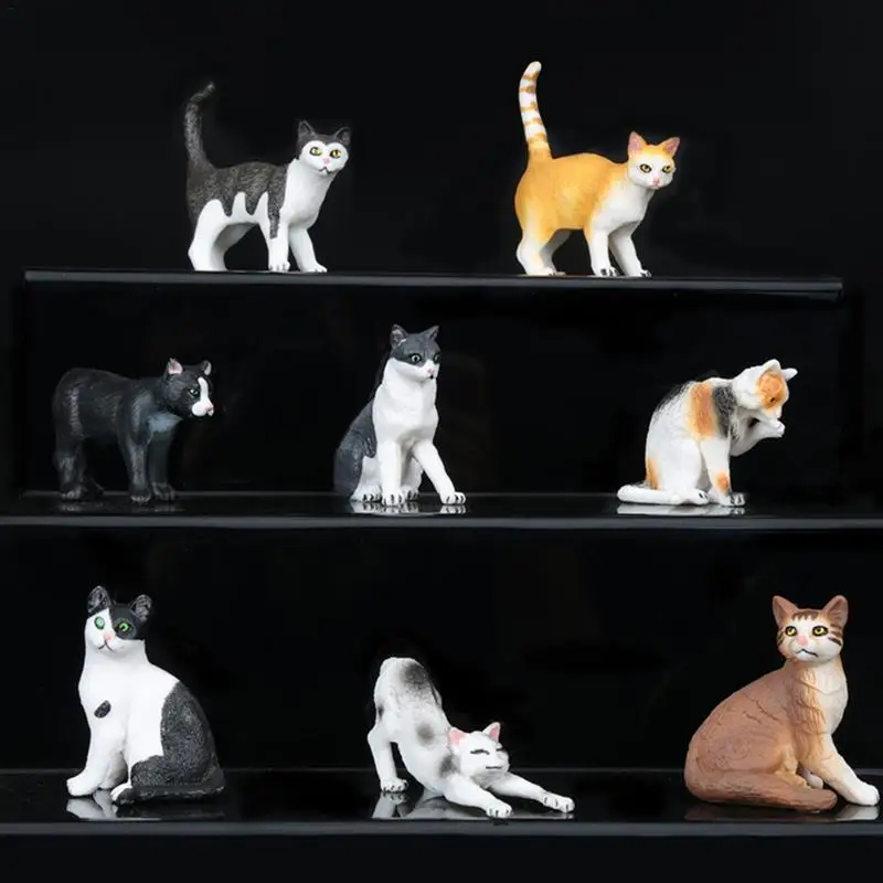 

Farm Modeling Mini Simulated Cat Model Solid Simulated Pet Cat