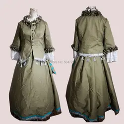 Заказ Luxs 19th Eras 2 шт. с длинными рукавами scarlett Southern Belle театральное платье викторианской платья гражданская война SW-021