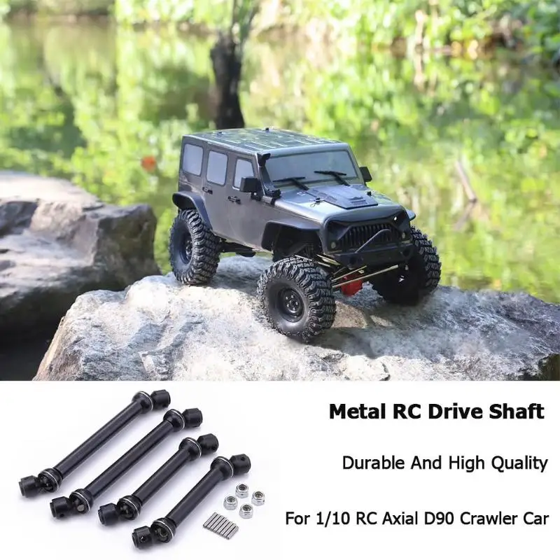 

4pcs 112-152/90-120mmHeavy Duty Metal Steel Drive Shaft for 1/10 RC Axial D90 Crawler Car Remote Control Cars Part Accessories