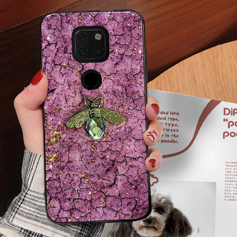 Чехол с золотой фольгой пчела для Huawei Mate 20 Pro P20 Lite чехол 10 Nova 3i P10 Honor 9 P Smart Plus мягкие