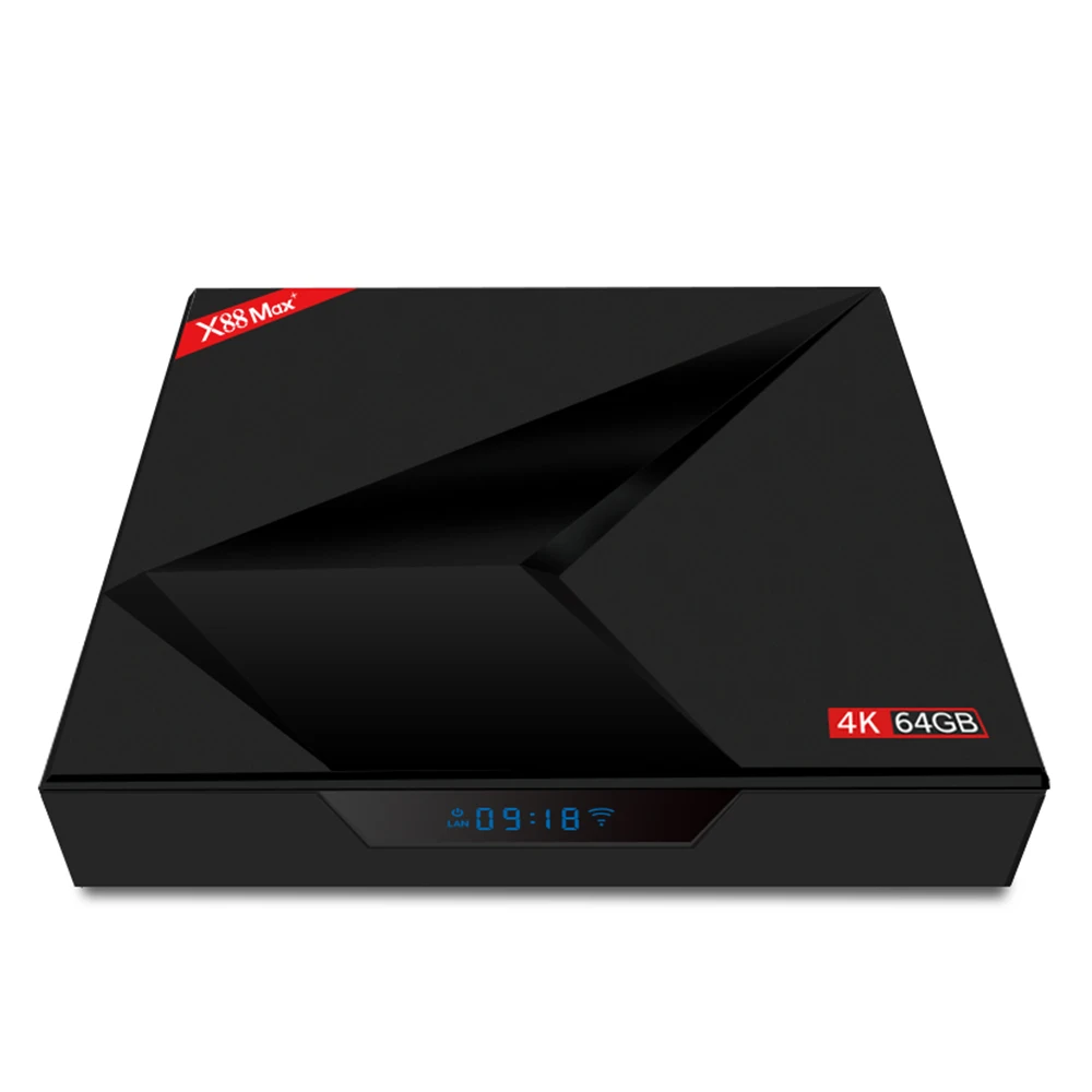 Новый X88 MAX + смарт ТВ коробка Android 8 1 RK3328 Декодер каналов кабельного телевидения 4 K