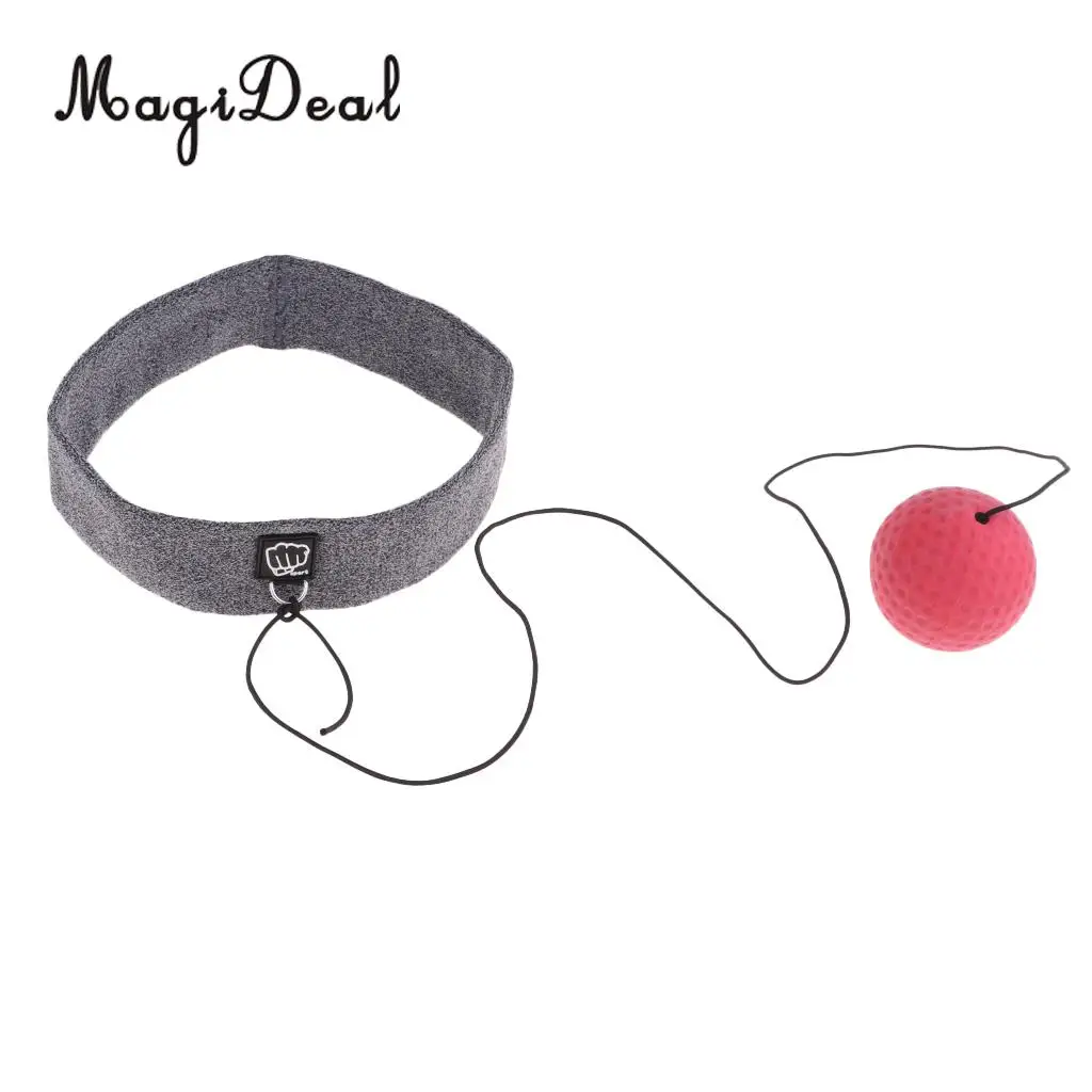 

MagiDeal Boxing Punch Exercise Fight Reflex Speed Training Ball with Head Band Boxing MMA Sparring Combat Martial Arts Products