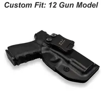 IWB/OWB Tactical Gun Holster Glock 19 Glock 17 25 26 27 28 31 32 33 43 wewnątrz ukryty Carry pistolet Case torba na akcesoria