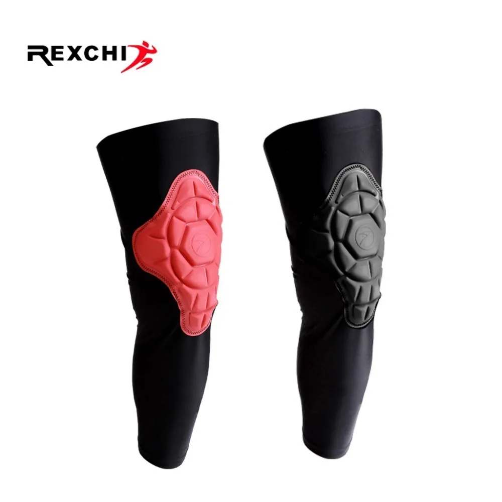 REXCHI 1 PC 3D مرونة نيبادس الرياضة واقية التدريب الركبة سادة دعم الضغط رغوة هدفين كرة السلة الكرة الطائرة