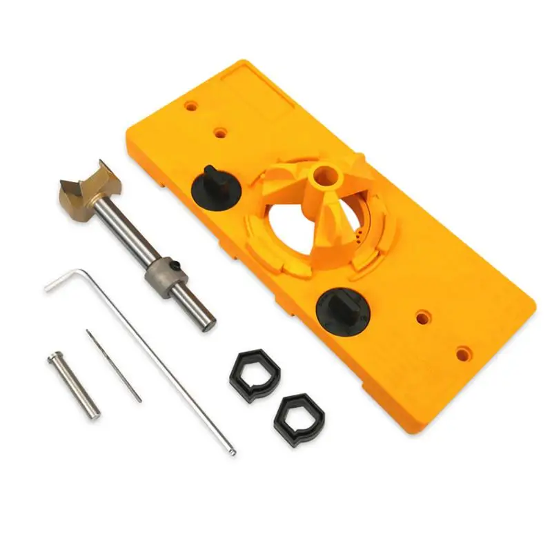

35MM Hinge Jig Drill Guide Woodworking Hole Opener Door Table Hinge Positioning Cutter Template Auxiliary Accessories