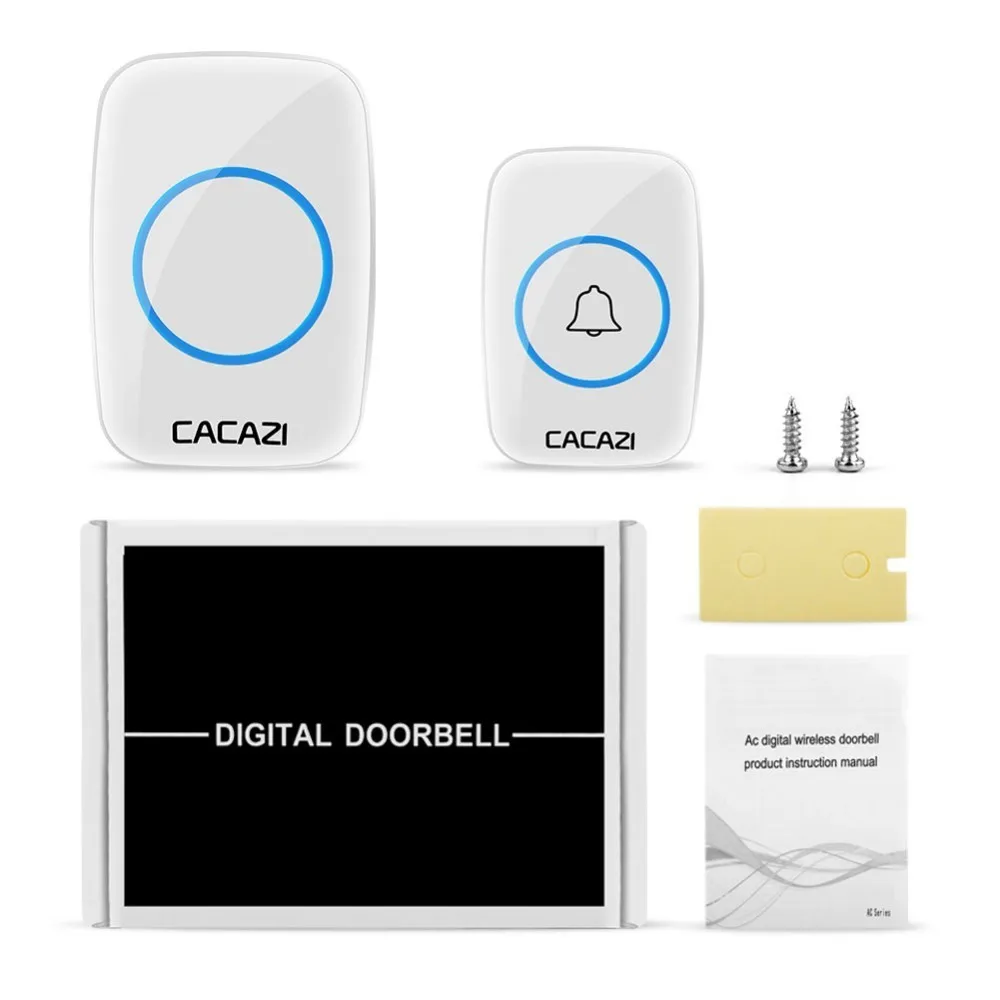 Cacazi Wireless Doorbell Waterproof 300m Range Door Bell Low Price High Quality Home 38 Chimes Door Ring Cacazi Wireless Doorbell Waterproof 300m Range Door Bell Low Price High Quality Home 38 Chimes Door Ring