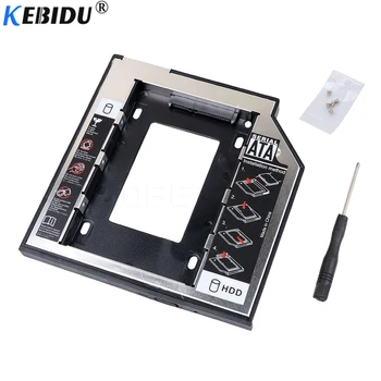 

kebidu SATA to SATA 2nd HDD Caddy 9.5mm for 9.5mm SSD Case Hard Disk Drive Enclosure Bay for Notebook ODD Optibay CD-Rom Newest