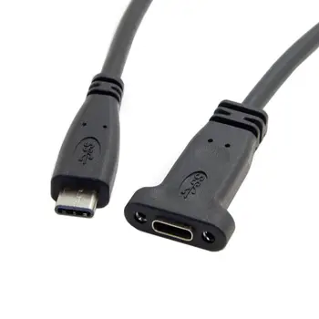 

Zihan USB-C USB 3.1 Type C Male to Female Extension Data Cable with Panel Mount Screw