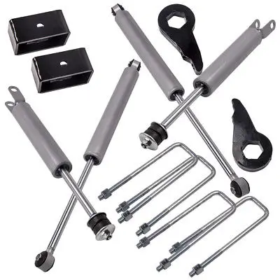 

For 1999 - 2006 GMC Sierra 1500 1-3" Keys / 3" Leveling Kit + Shocks