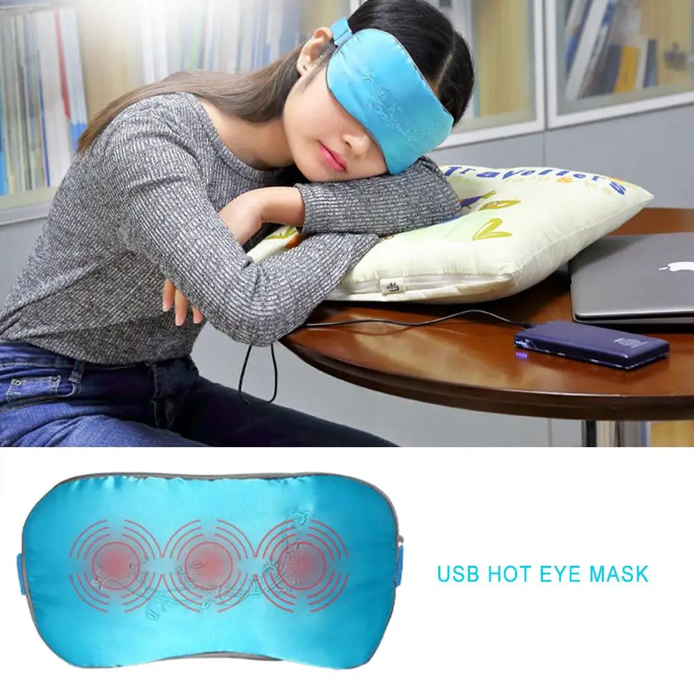 Heated Eye Mask & USB Теплый Сон Шелковый Паровая маска Дальний инфракрасный уход за