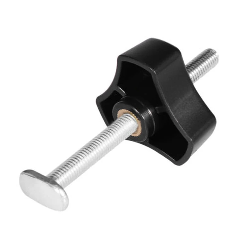 

Metal Quick Acting Hold Down Clamps Knob 1 X M8 T Screw And 1PCS Plastic Knob