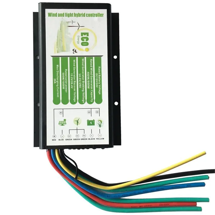 

DC 12V/24V Wind And Solar Hybrid Charge Controller Max24V 600W Wind+1000W Solar
