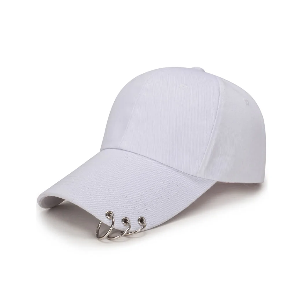 Kpop бейсбольная кепка Женская Мужская хип хоп железное кольцо Snapback Hat Beanies унисекс