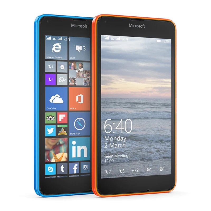 Оригинальный Nokia microsoft Lumia 640 сотовый телефон разблокирована 8MP камера 8 ГБ