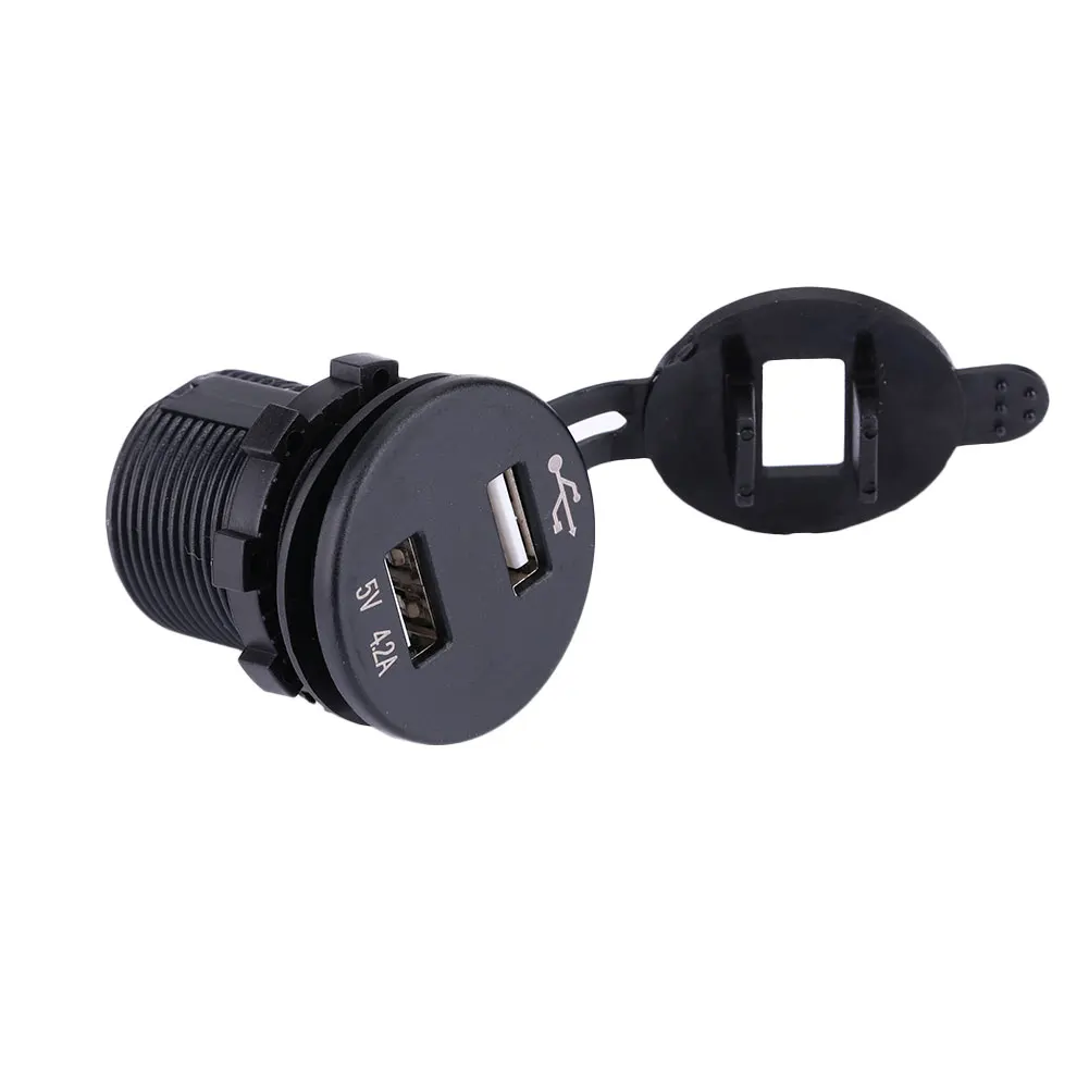 4.2A Dual USB автомобильное крепление прикуривателя Разветвитель зарядное устройство с вольтметром