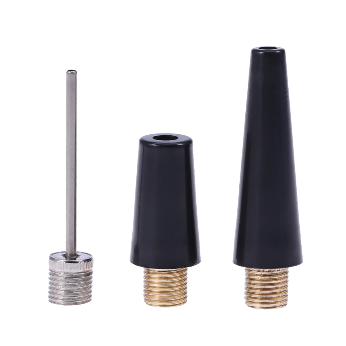 

3pcs Metal Plastic Strong Ball Bicycle Pump Needle Nozzle Kit Inflation Kit Bike Valve Adapter For Ball Bicycle Bike