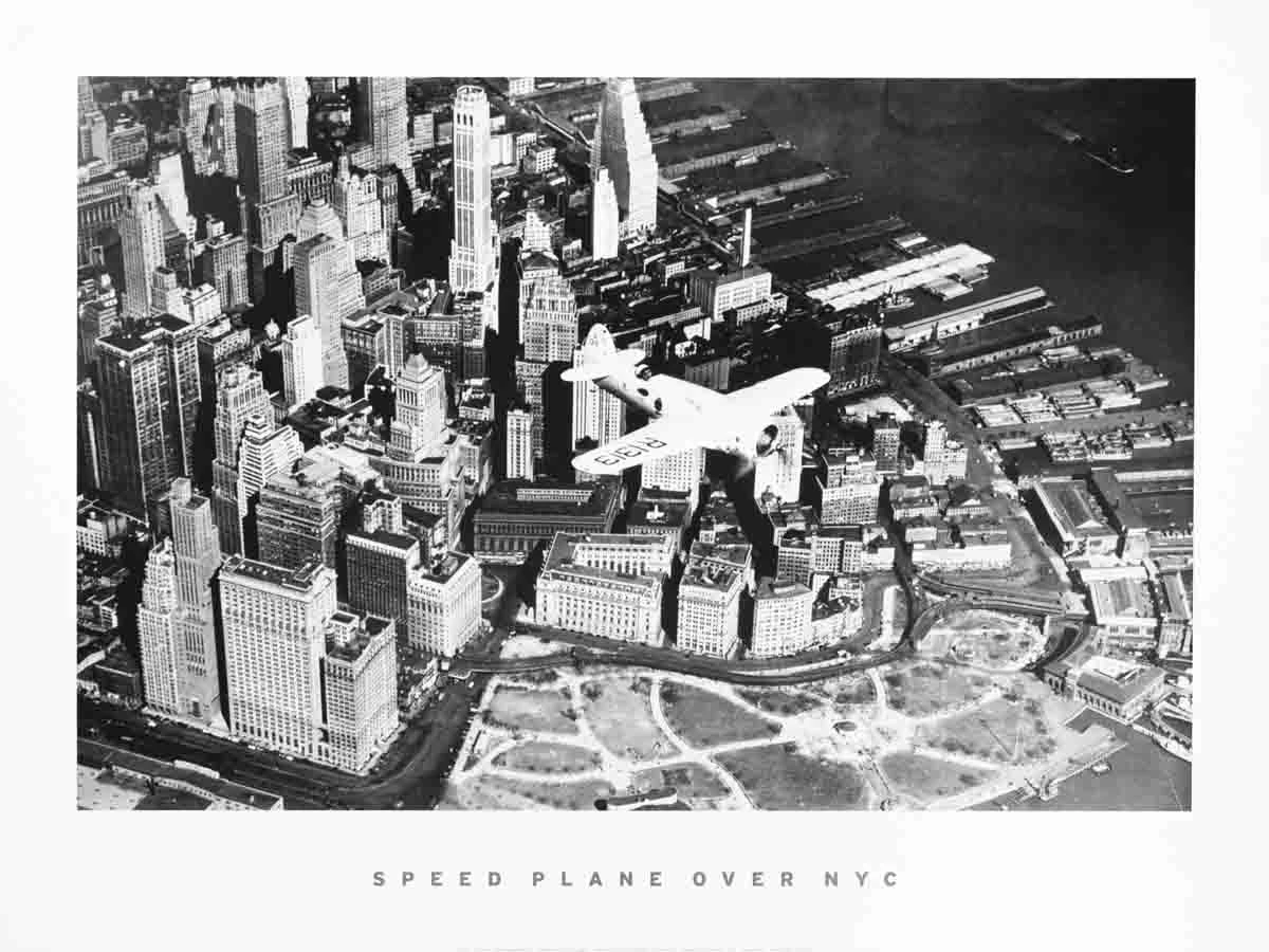 Скоростной самолет над NYC (1937) | Дом и сад