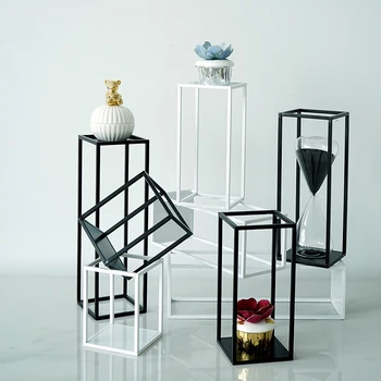 

Solid geometry racks candle holder cake tools for dessert table party decoration perfume/ makeup/jewelry stroage holders