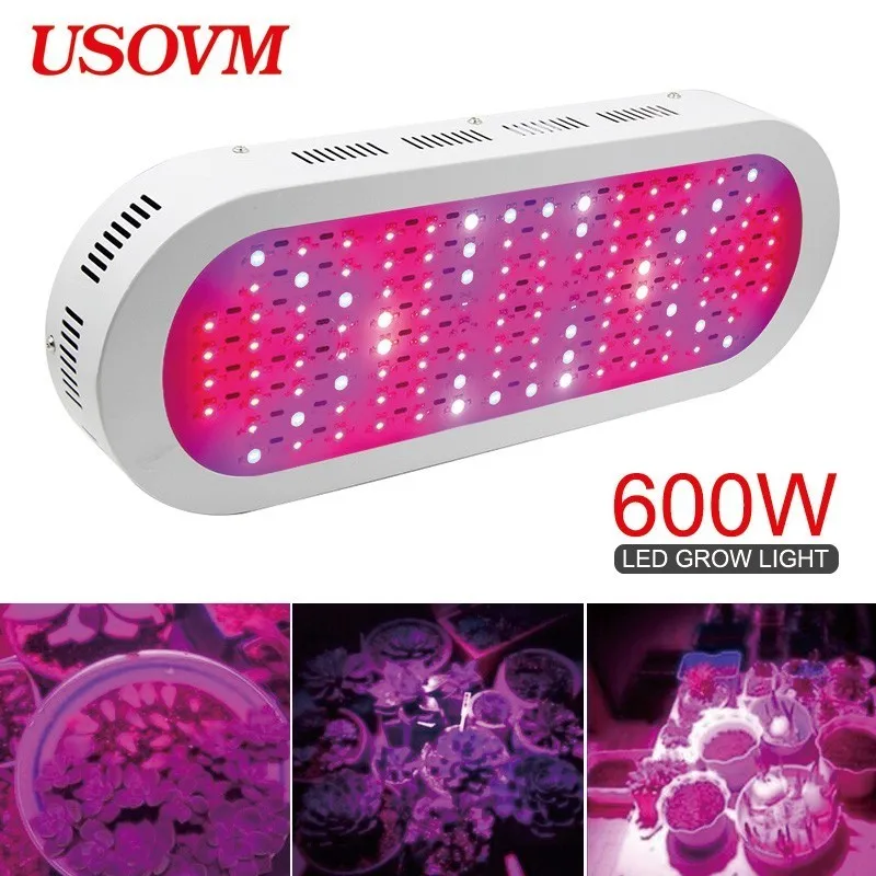 

600W Dual Mode Ellipse Led Full Spectrum Grow Lamp Energy-saving Growth Growing Light For Plants Culture Indoor Flower Seedling