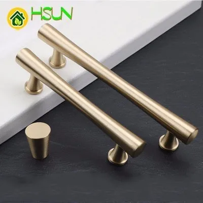 النحاس النقي مقبض دولاب خزانة مقبض الباب اليد الذهبي الكامل النحاس مقبض خزانة بوابة النحاس الصلبة مقبض