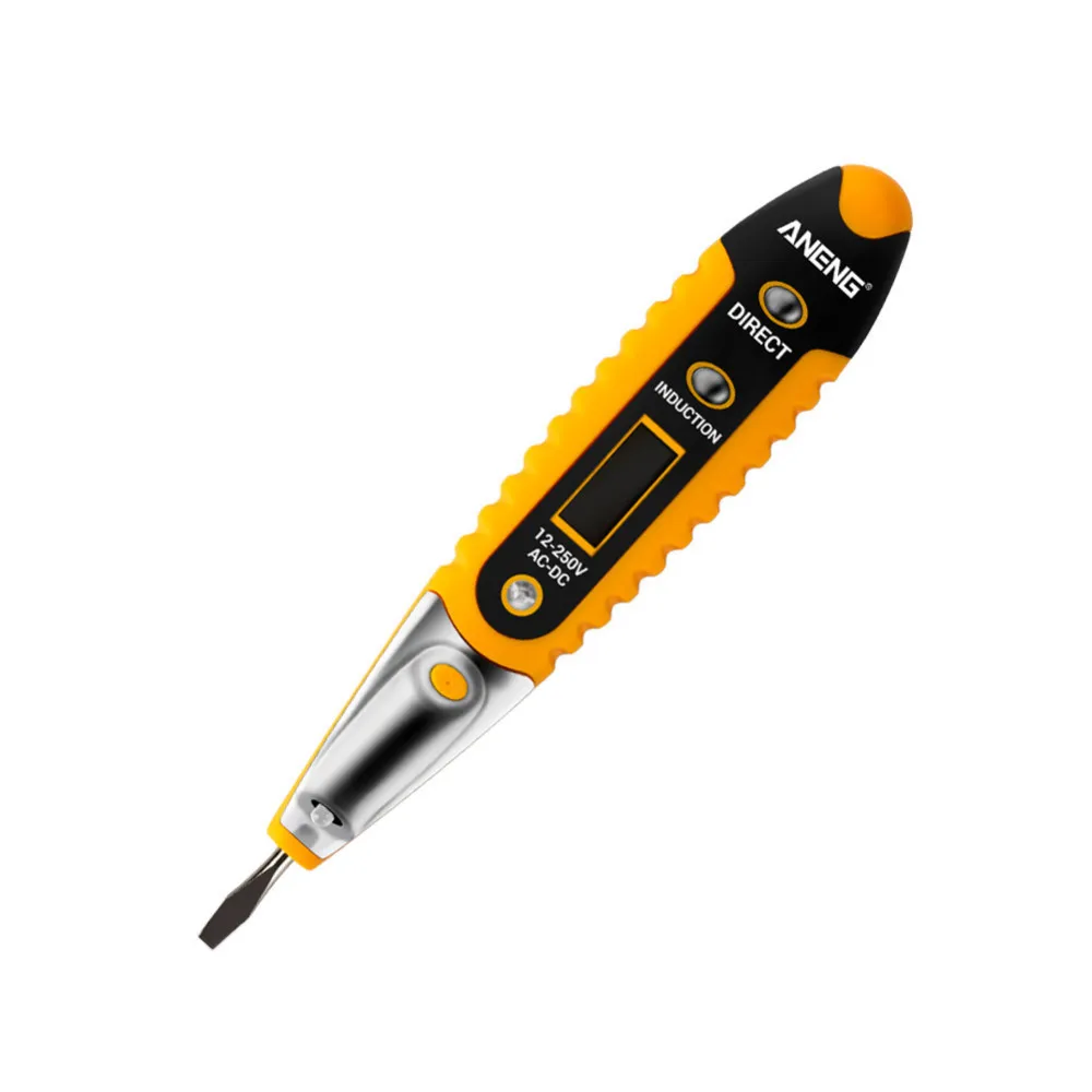 

High Precision Non-Contact Electrical Tester Meters Pen 12~250V AC DC Digital LCD Voltage Detector Tester Pen With Night Vision