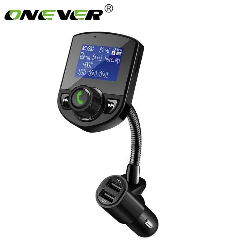 Onever FM Transmitter Wireless Bluetooth Car Kit MP3 Player Stereo Audio Receiver Adapter With USB Charging Port | Автомобили и