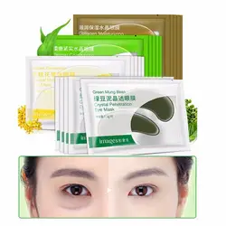 4 вида золотой османтус зеленый Mung Bean маска для глаз коллагеновые патчи для глаз темный круг отечность глаз сумка против старения морщин