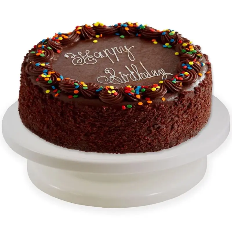 

28cm Rotating Cake Icing Decorating Revolving Display Stand Turntable Kitchen Tray