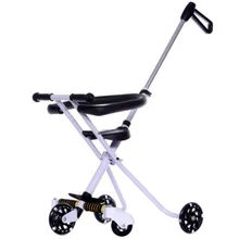 Портативная складная стальная детская трехколесная коляска легкая трехколесная Детская коляска Коляска дорожная коляска