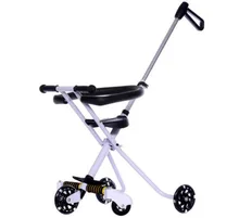 Portable Folding Steel Three Wheels Baby Children Umbrella Travel Trolley Stroller Pushchair Pram Buggy imbaby high landscape baby stroller pram folding warm baby pushchair buggy for children travel rubber non slip wheels for winter